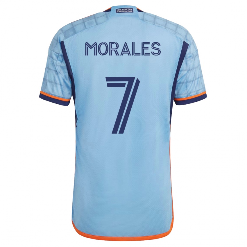 Enfant Maillot Alfredo Morales #7 Bleu Tenues Domicile 2023/24 T-Shirt Suisse