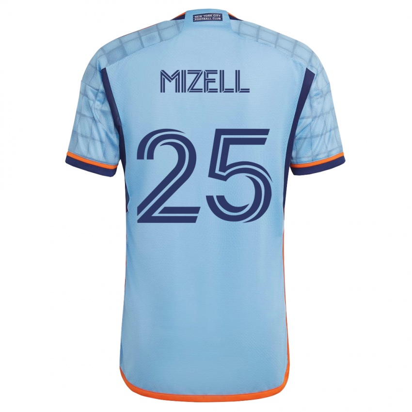 Enfant Maillot Cody Mizell #25 Bleu Tenues Domicile 2023/24 T-Shirt Suisse