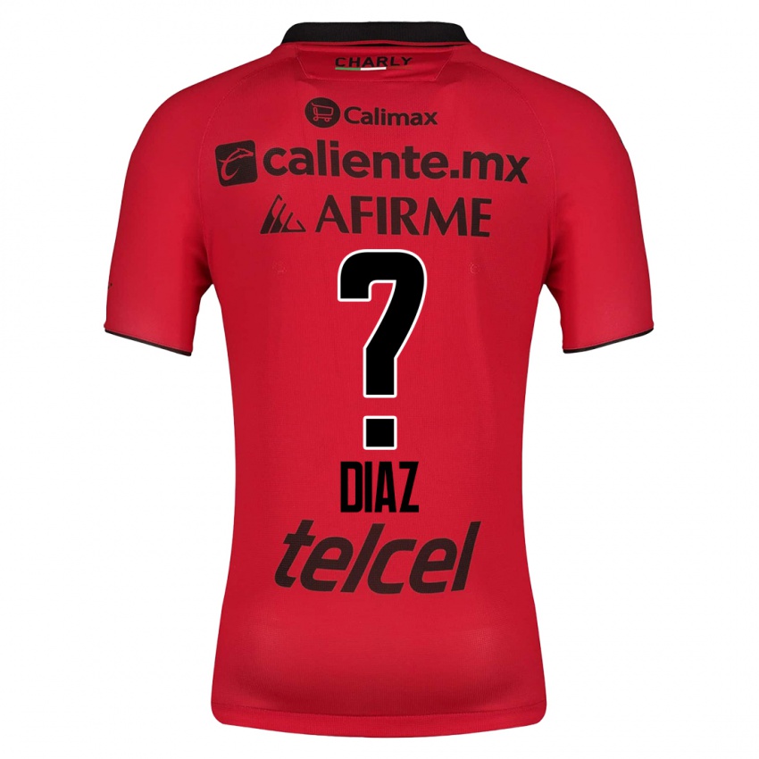 Enfant Maillot Benny Díaz #0 Rouge Tenues Domicile 2023/24 T-Shirt Suisse