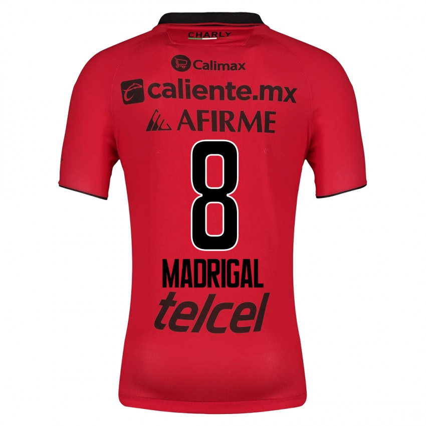 Enfant Maillot Fernando Madrigal #8 Rouge Tenues Domicile 2023/24 T-Shirt Suisse