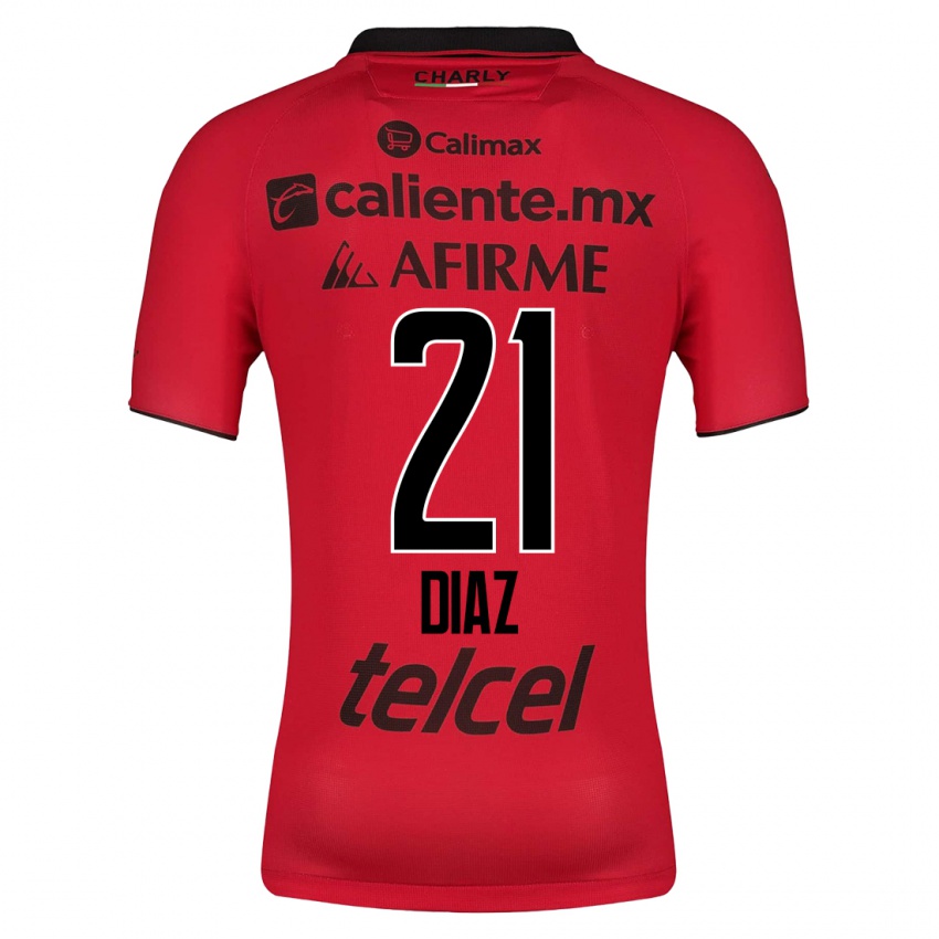 Enfant Maillot Ricardo Díaz #21 Rouge Tenues Domicile 2023/24 T-Shirt Suisse
