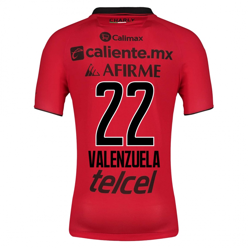 Enfant Maillot Carlos Valenzuela #22 Rouge Tenues Domicile 2023/24 T-Shirt Suisse
