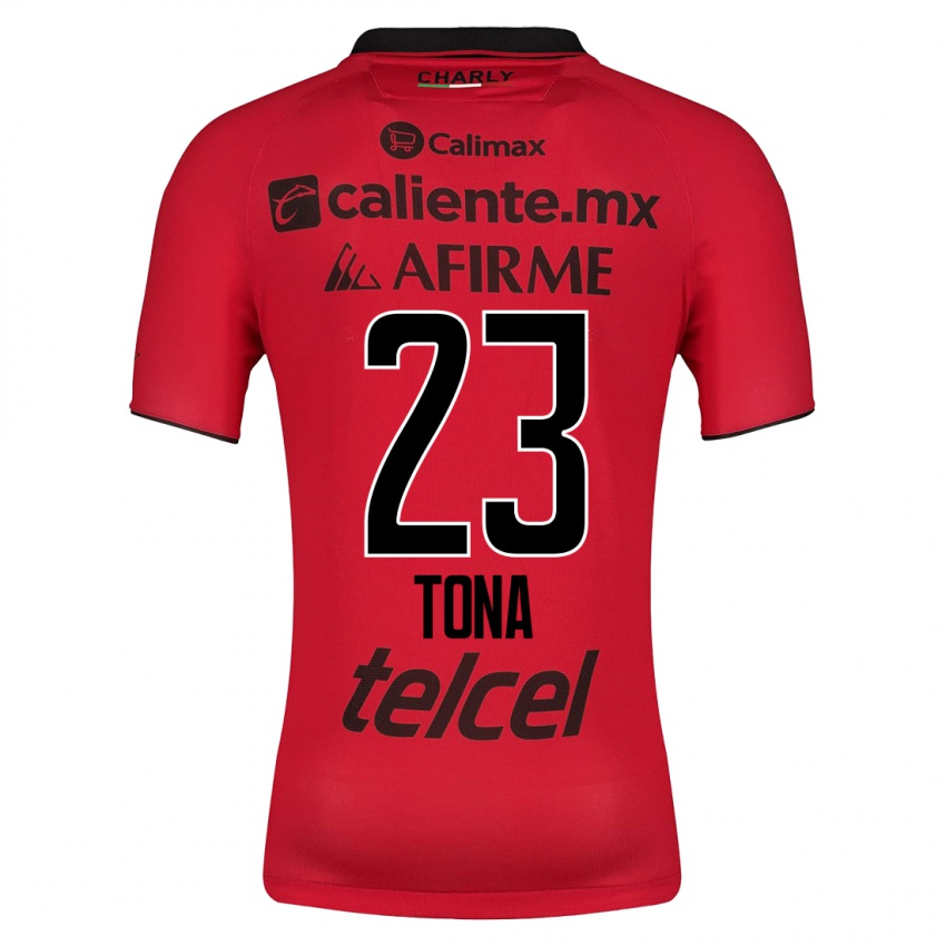 Enfant Maillot Iván Tona #23 Rouge Tenues Domicile 2023/24 T-Shirt Suisse