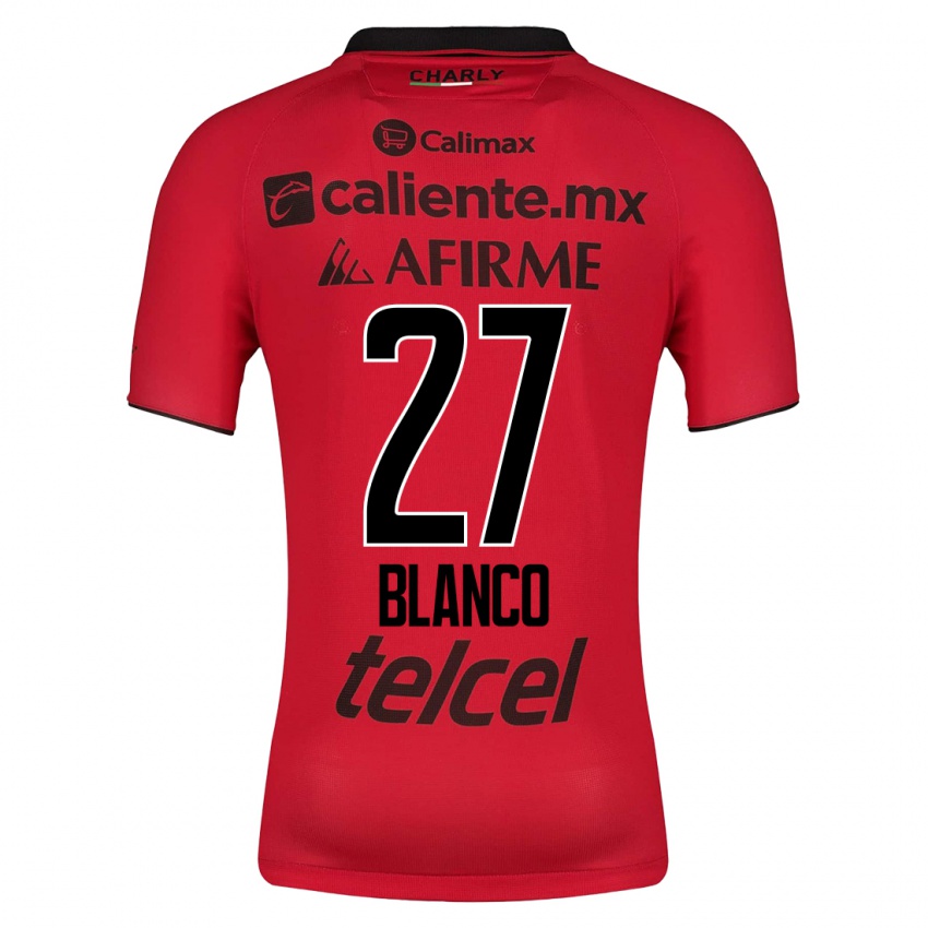 Enfant Maillot Domingo Blanco #27 Rouge Tenues Domicile 2023/24 T-Shirt Suisse