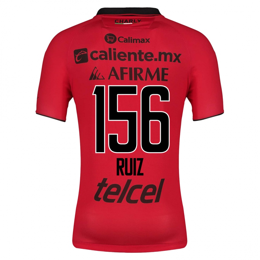 Enfant Maillot Emilio Ruiz #156 Rouge Tenues Domicile 2023/24 T-Shirt Suisse