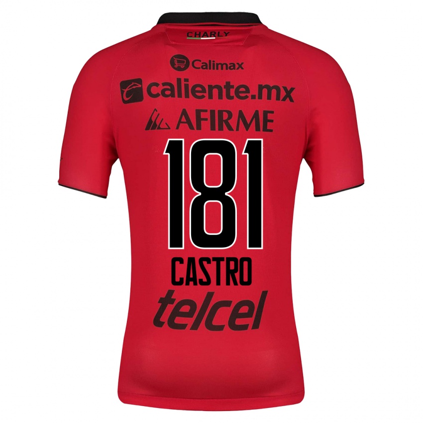 Enfant Maillot José Castro #181 Rouge Tenues Domicile 2023/24 T-Shirt Suisse