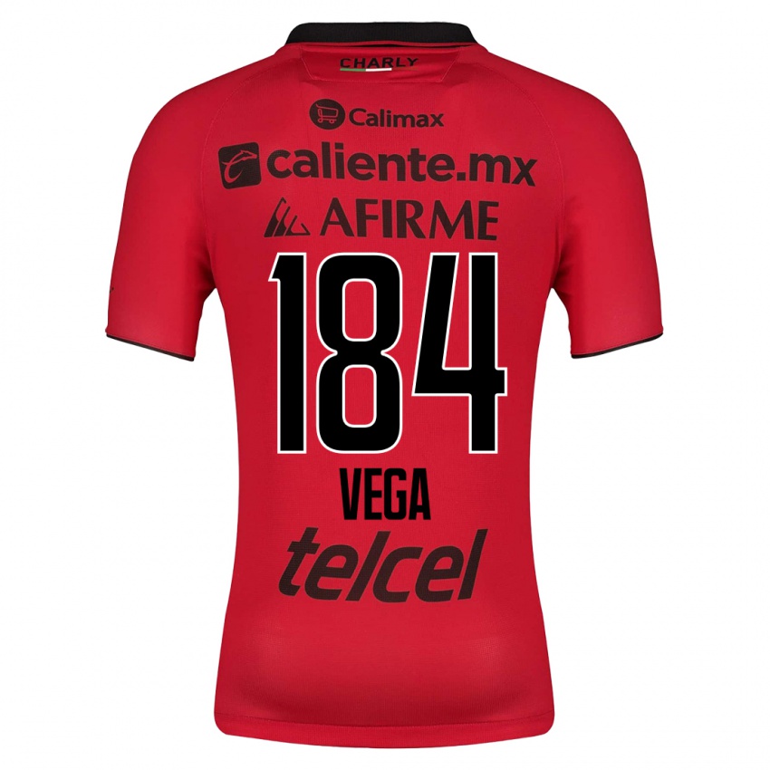 Enfant Maillot Daniel Vega #184 Rouge Tenues Domicile 2023/24 T-Shirt Suisse
