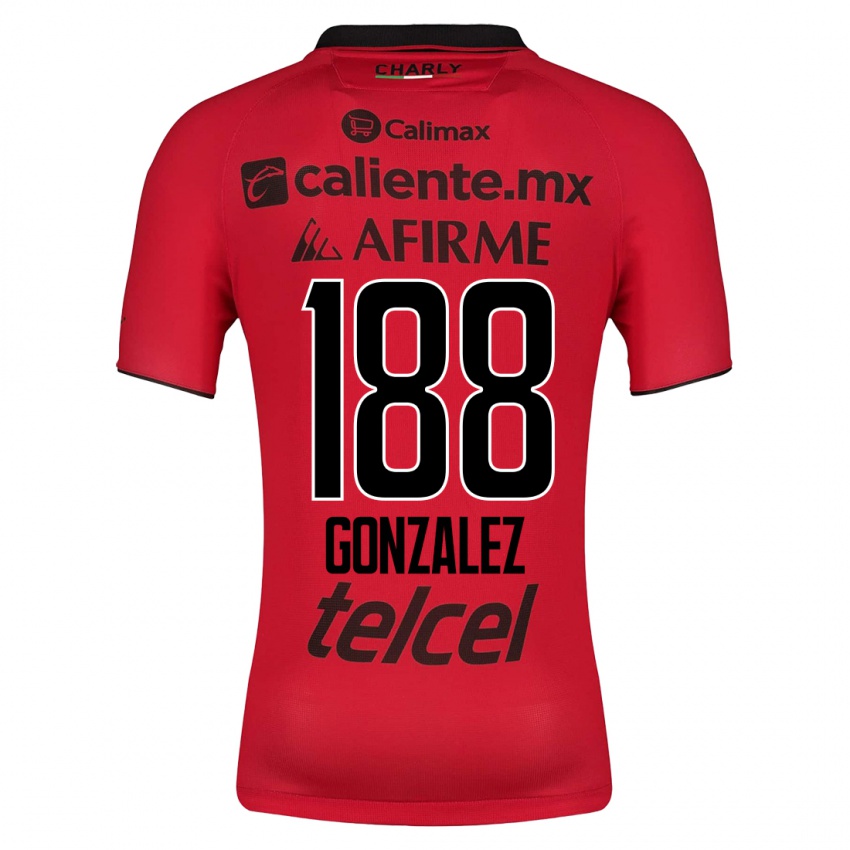 Enfant Maillot Jorge González #188 Rouge Tenues Domicile 2023/24 T-Shirt Suisse