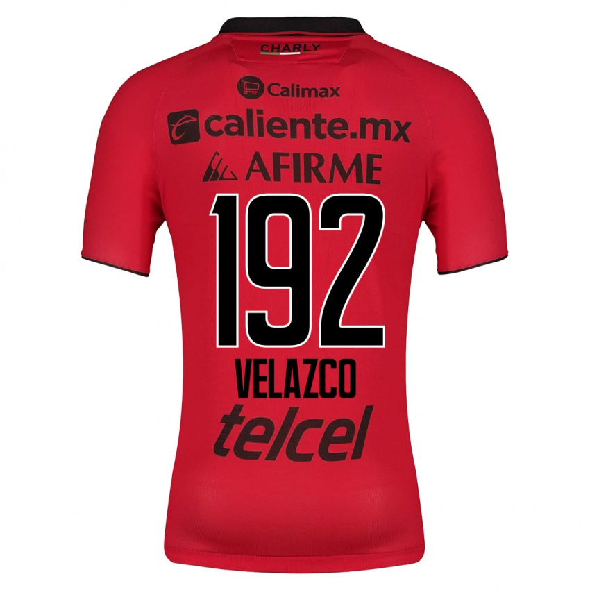 Enfant Maillot Emiliano Velazco #192 Rouge Tenues Domicile 2023/24 T-Shirt Suisse