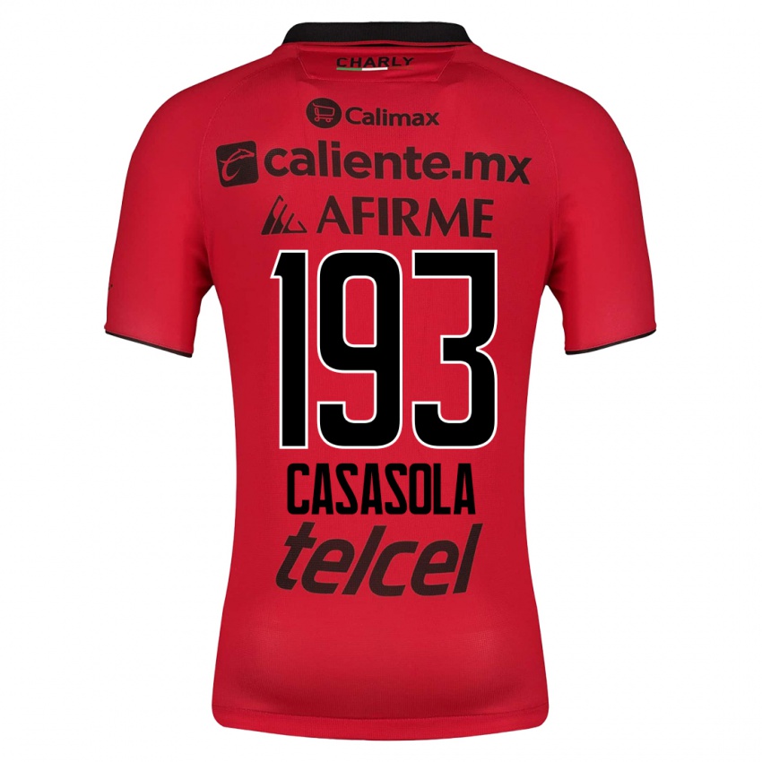Enfant Maillot Axel Casasola #193 Rouge Tenues Domicile 2023/24 T-Shirt Suisse