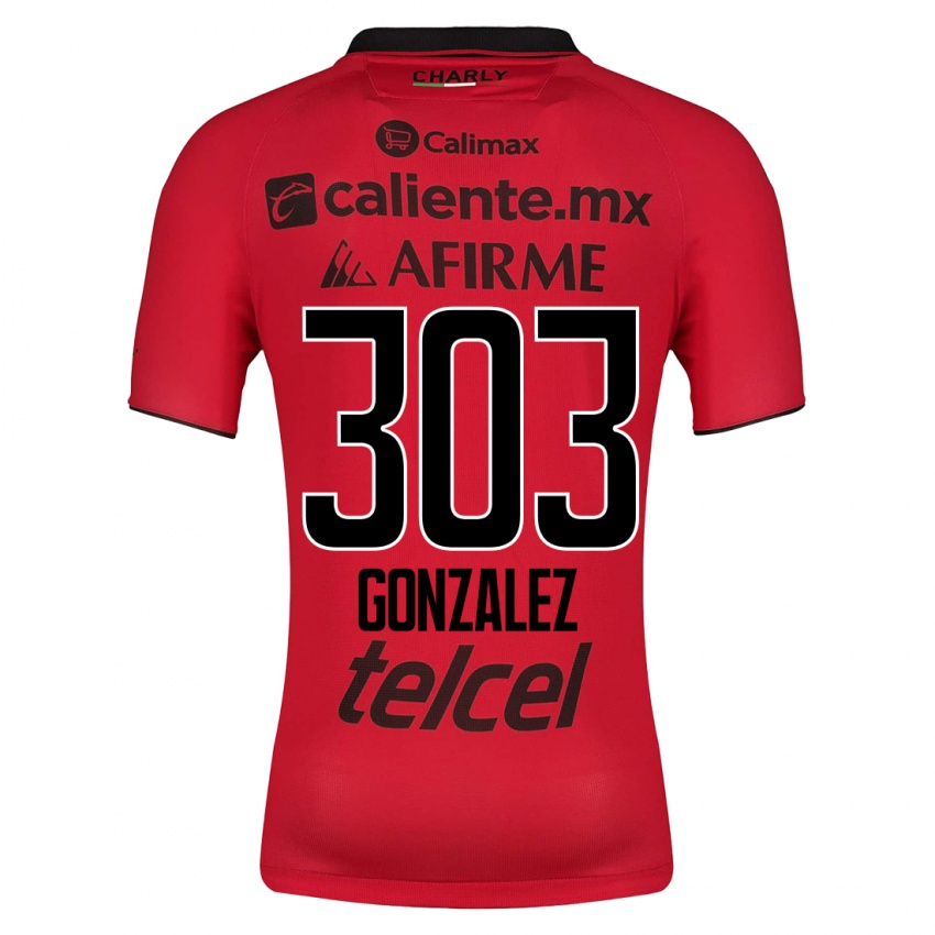 Enfant Maillot Osmar González #303 Rouge Tenues Domicile 2023/24 T-Shirt Suisse
