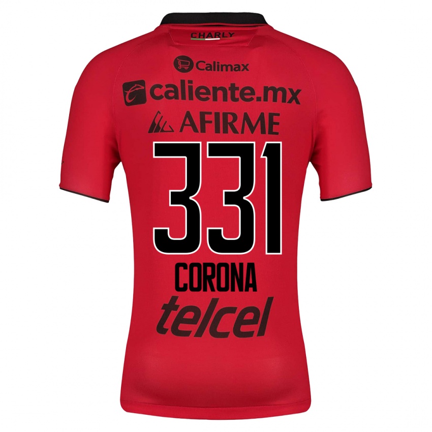 Enfant Maillot José Corona #331 Rouge Tenues Domicile 2023/24 T-Shirt Suisse