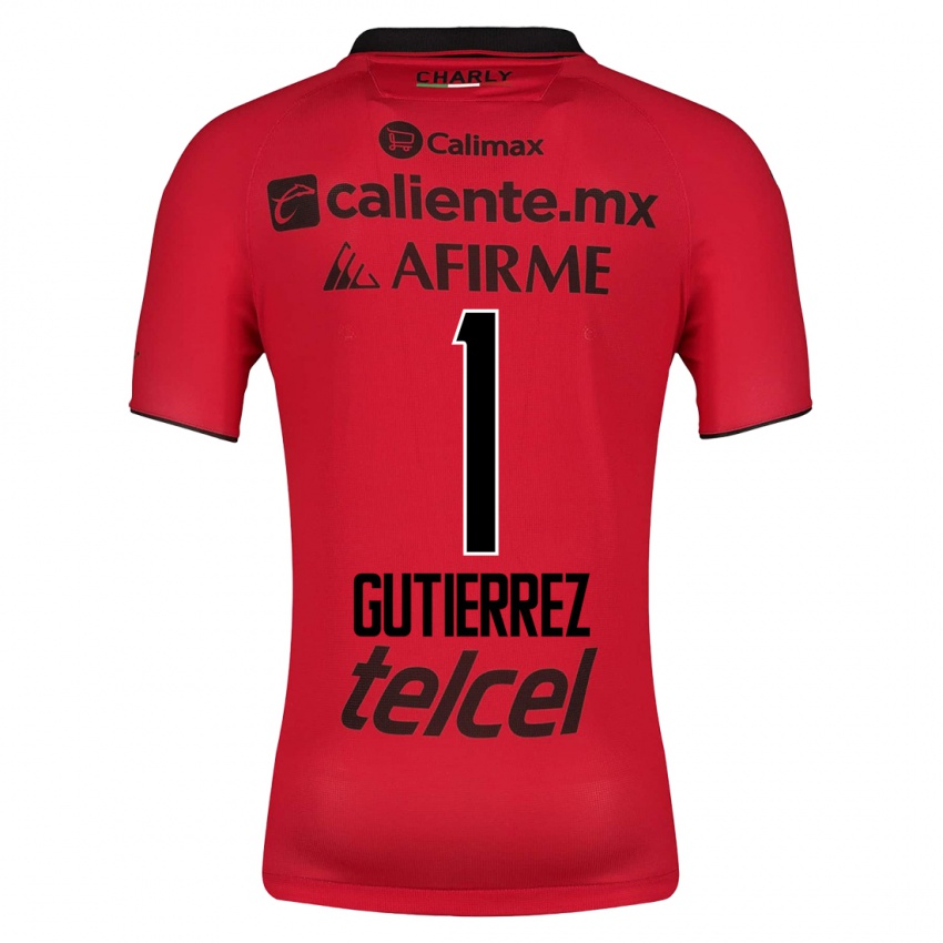 Enfant Maillot Alejandra Gutiérrez #1 Rouge Tenues Domicile 2023/24 T-Shirt Suisse