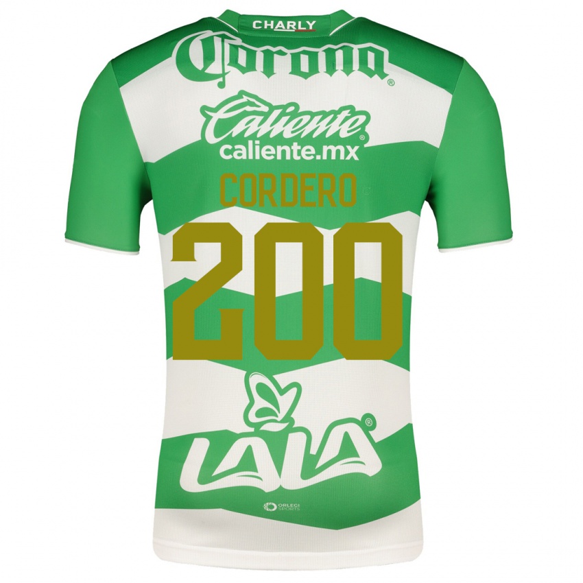 Enfant Maillot Mario Cordero #200 Vert Tenues Domicile 2023/24 T-Shirt Suisse