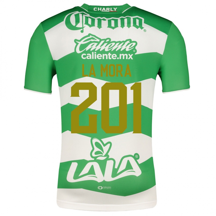 Enfant Maillot Luis De La Mora #201 Vert Tenues Domicile 2023/24 T-Shirt Suisse