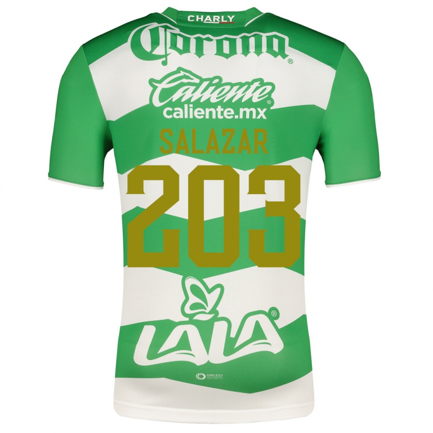 Enfant Maillot Roberto Salazar #203 Vert Tenues Domicile 2023/24 T-Shirt Suisse