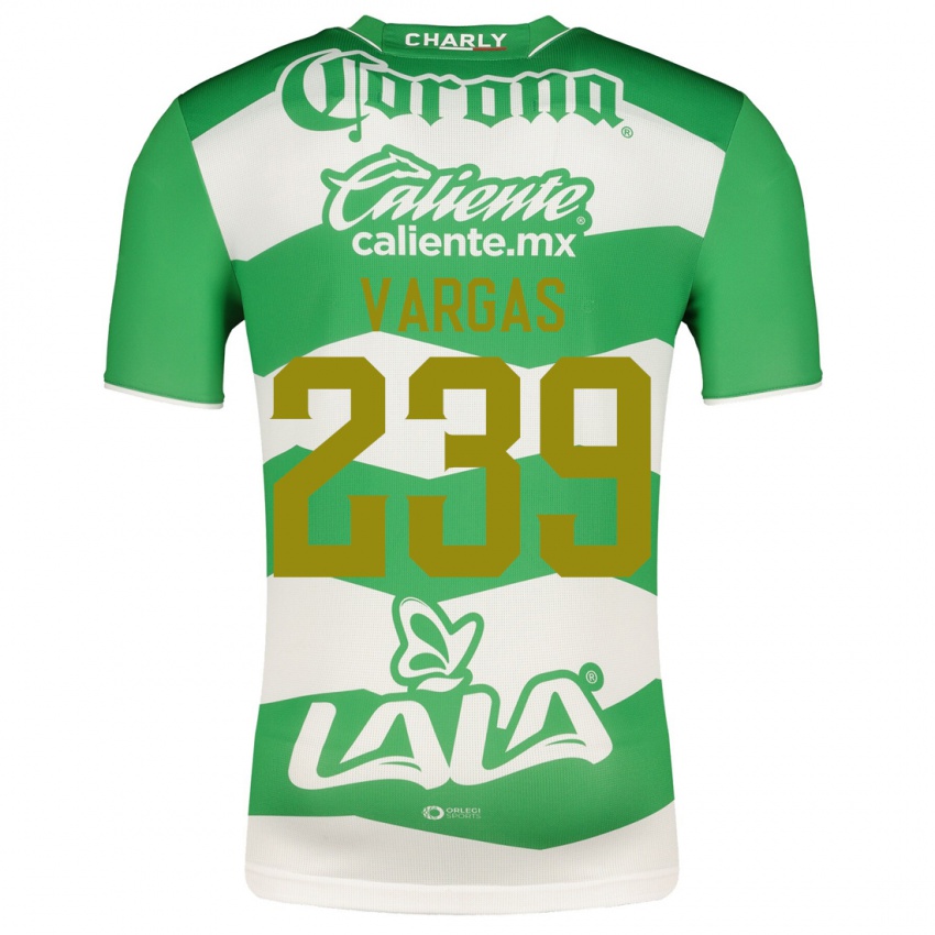 Enfant Maillot Diego Vargas #239 Vert Tenues Domicile 2023/24 T-Shirt Suisse