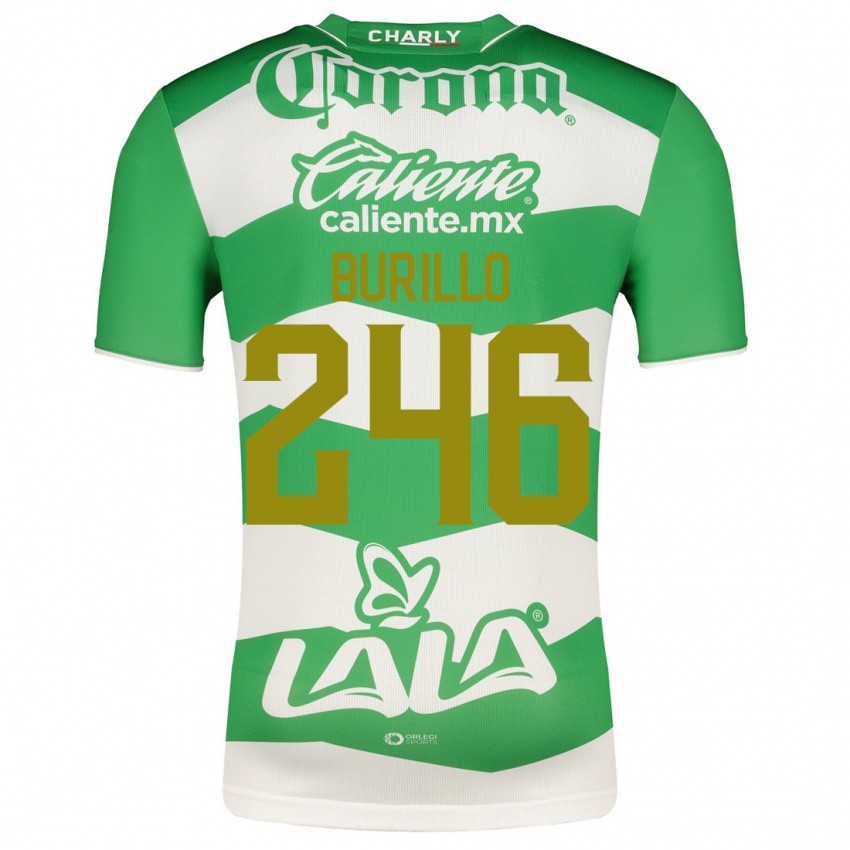 Enfant Maillot Juan Burillo #246 Vert Tenues Domicile 2023/24 T-Shirt Suisse