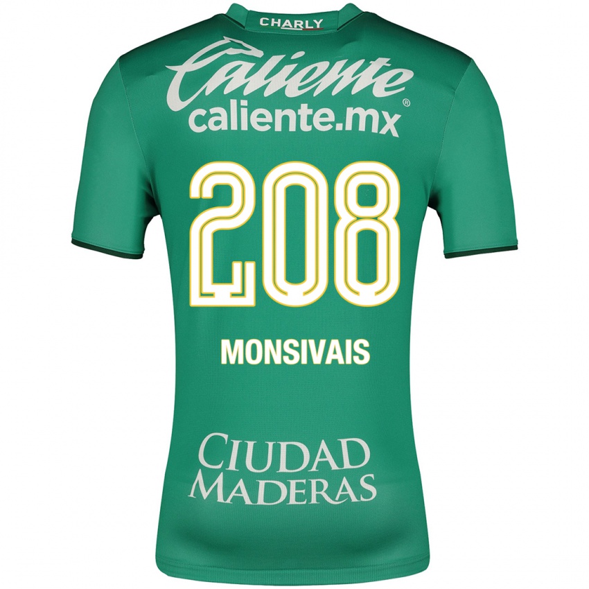 Enfant Maillot Daniel Monsivaís #208 Vert Tenues Domicile 2023/24 T-Shirt Suisse