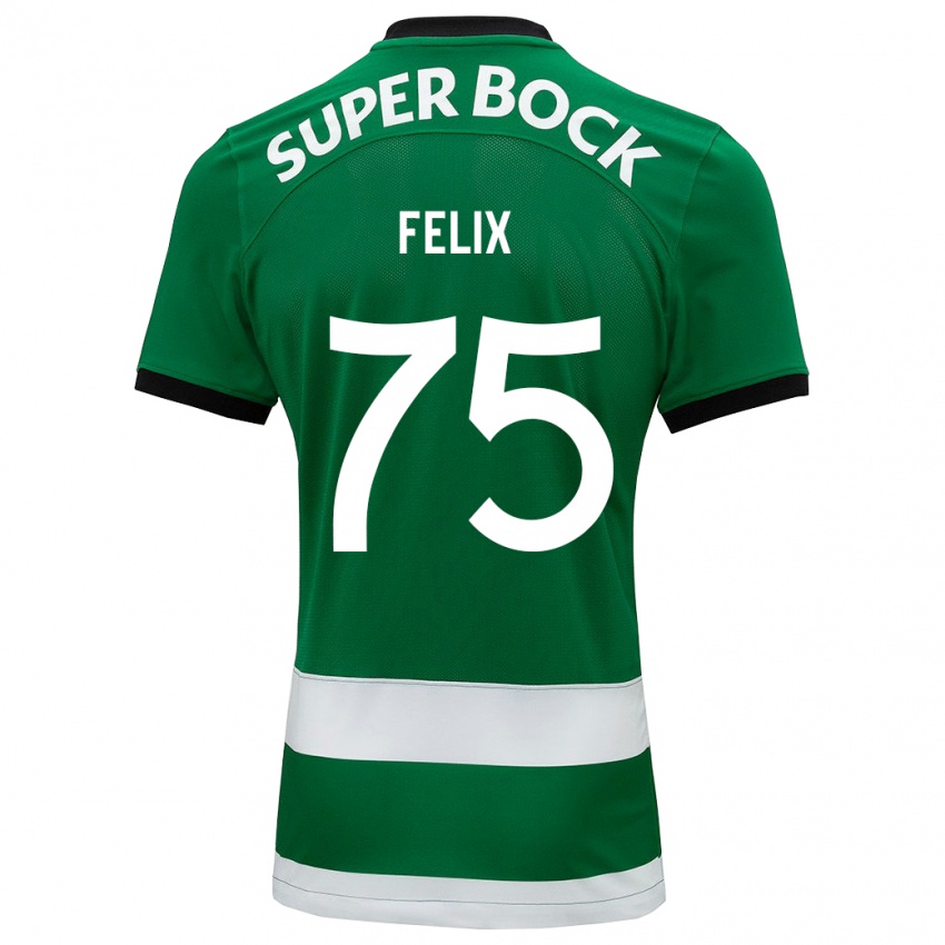 Enfant Maillot Vando Félix #75 Vert Tenues Domicile 2023/24 T-Shirt Suisse