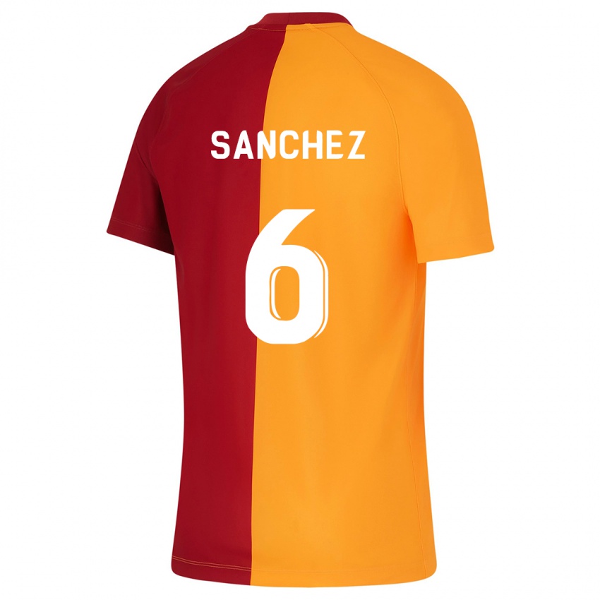 Enfant Maillot Davinson Sanchez #6 Orange Tenues Domicile 2023/24 T-Shirt Suisse