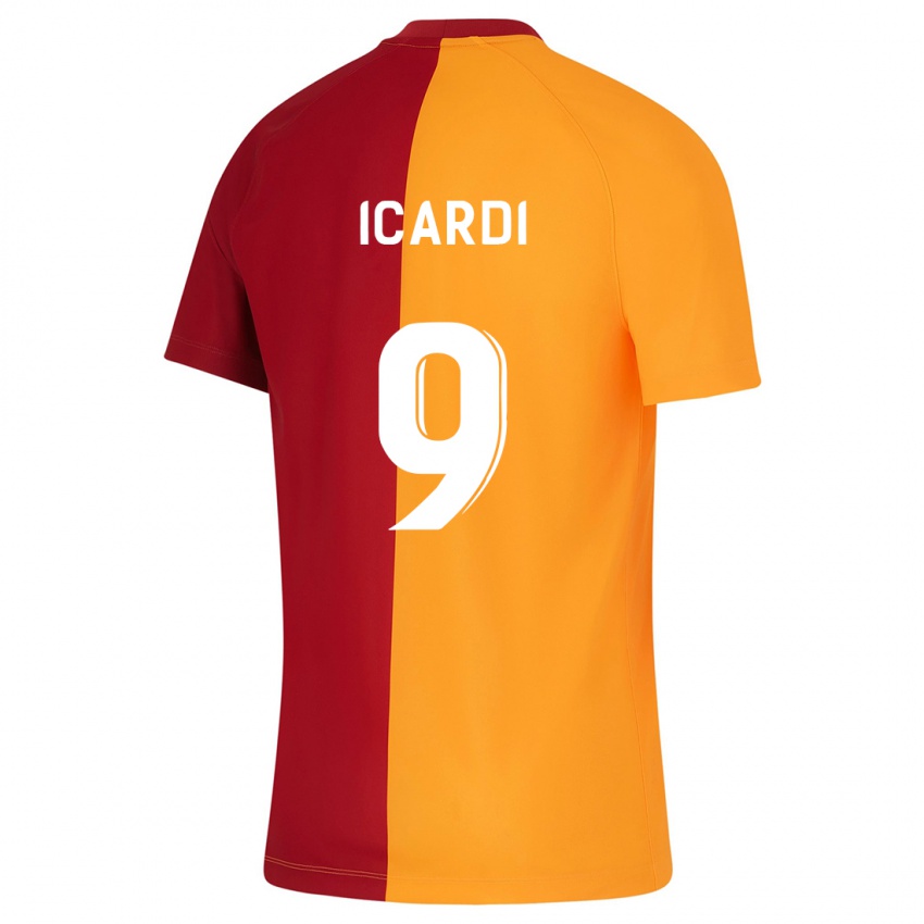 Enfant Maillot Mauro Icardi #9 Orange Tenues Domicile 2023/24 T-Shirt Suisse