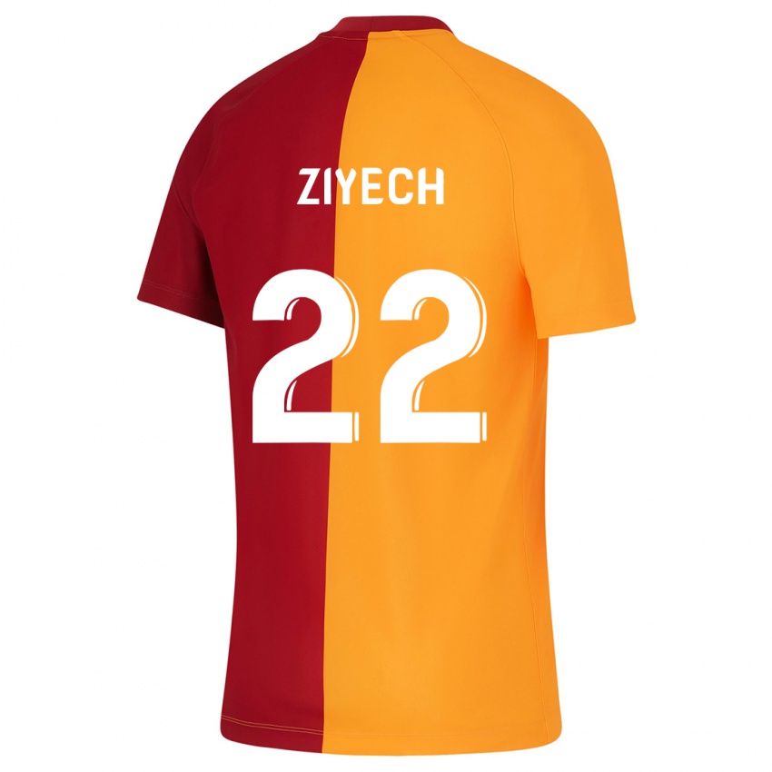 Enfant Maillot Hakim Ziyech #22 Orange Tenues Domicile 2023/24 T-Shirt Suisse