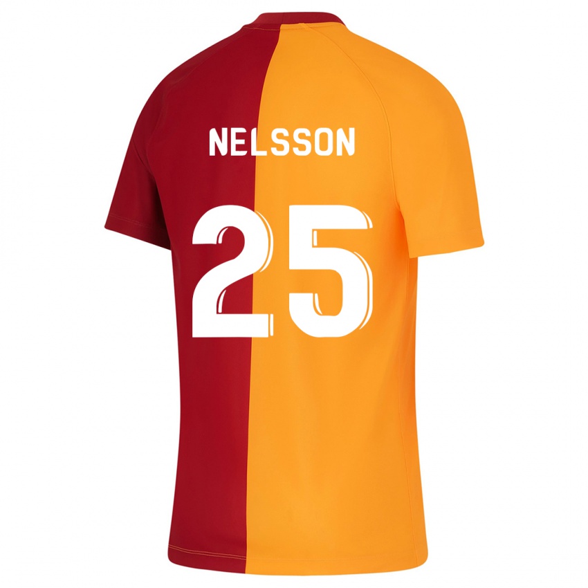 Kinder Victor Nelsson #25 Orangefarben Heimtrikot Trikot 2023/24 T-Shirt Schweiz