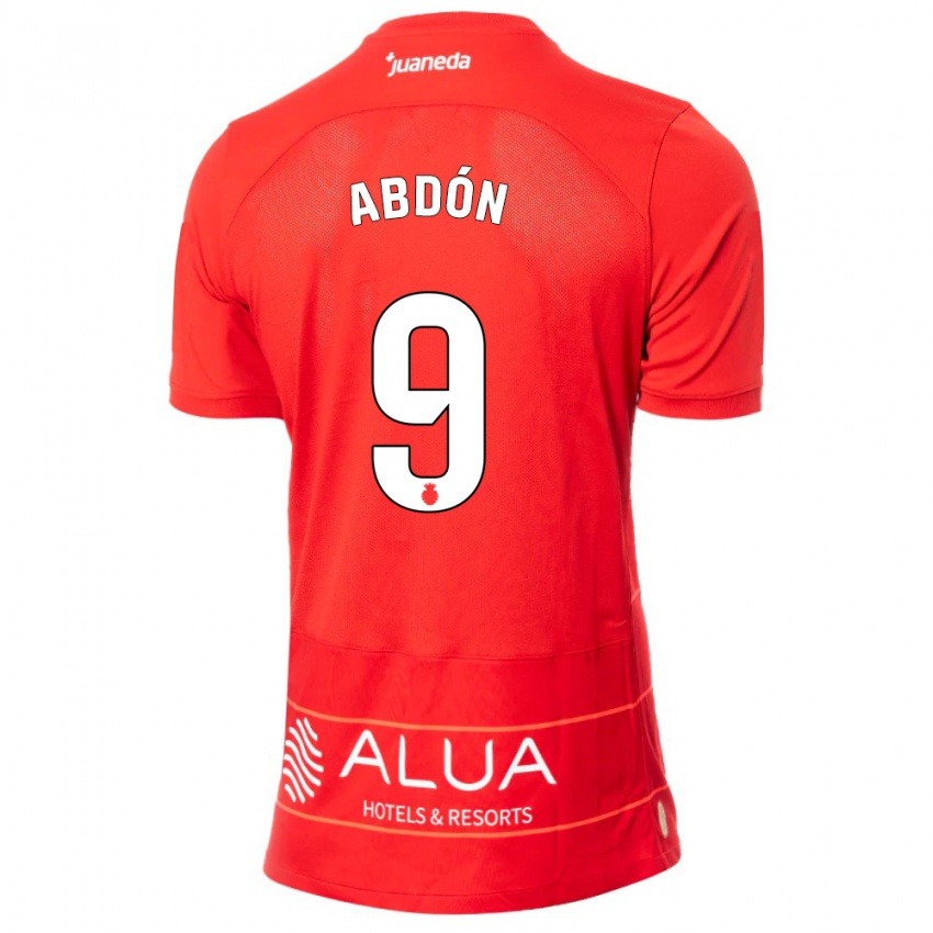 Enfant Maillot Abdón Prats #9 Rouge Tenues Domicile 2023/24 T-Shirt Suisse