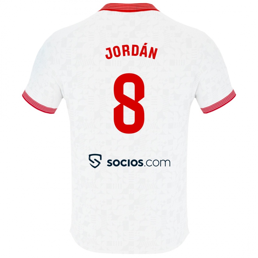 Kinder Joan Jordán #8 Weiß Heimtrikot Trikot 2023/24 T-Shirt Schweiz