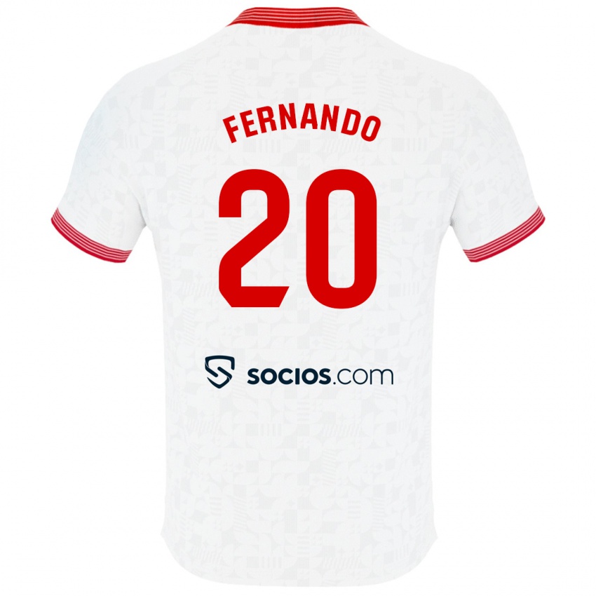 Enfant Maillot Fernando #20 Blanc Tenues Domicile 2023/24 T-Shirt Suisse