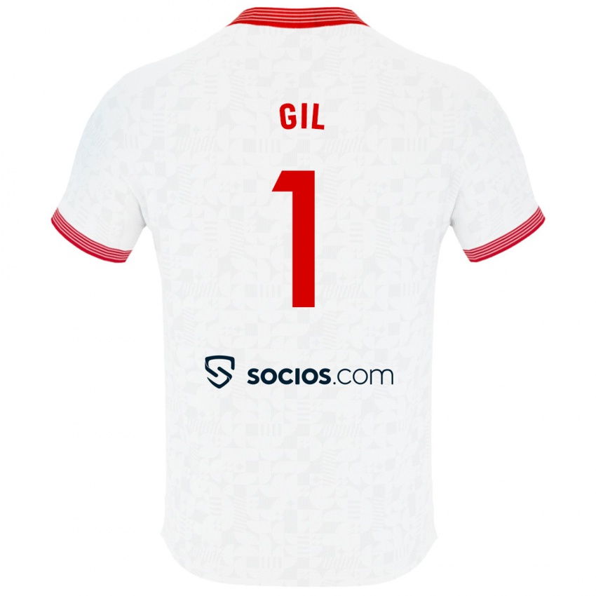 Enfant Maillot David Gil #1 Blanc Tenues Domicile 2023/24 T-Shirt Suisse