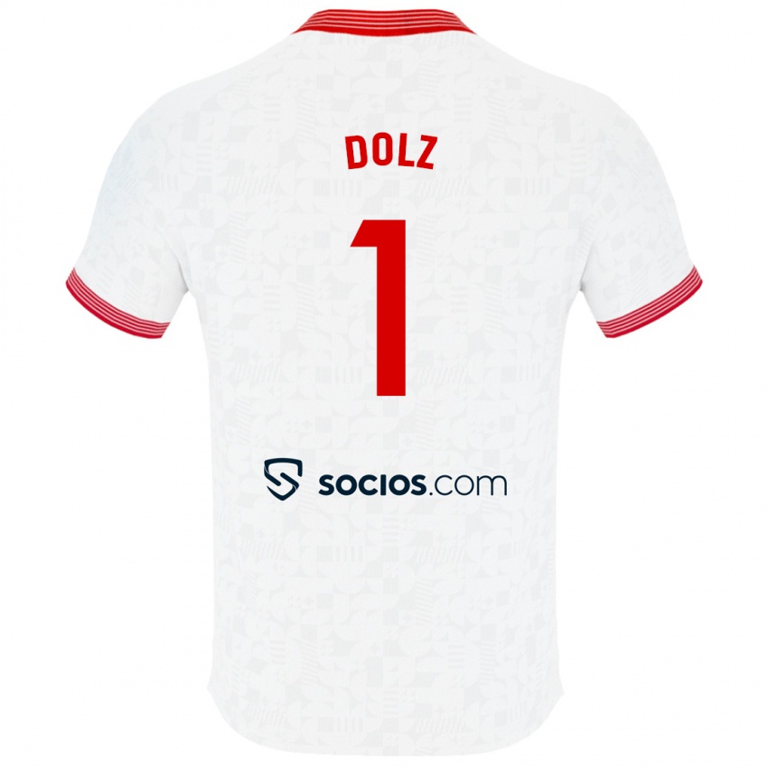 Kinder Marc Dolz #1 Weiß Heimtrikot Trikot 2023/24 T-Shirt Schweiz