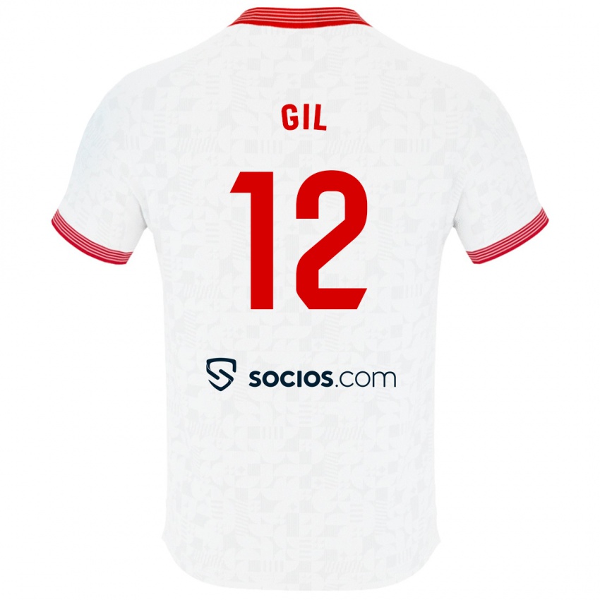 Enfant Maillot Dani Gil #12 Blanc Tenues Domicile 2023/24 T-Shirt Suisse