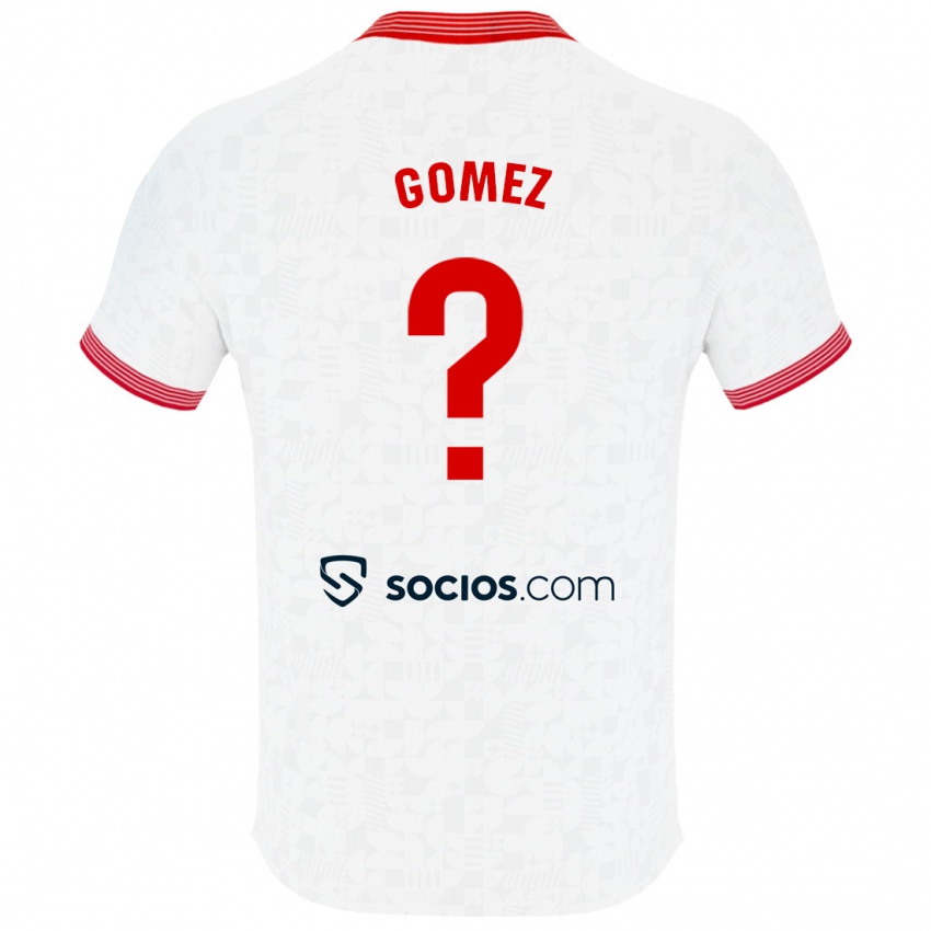 Enfant Maillot Raúl Gómez #0 Blanc Tenues Domicile 2023/24 T-Shirt Suisse
