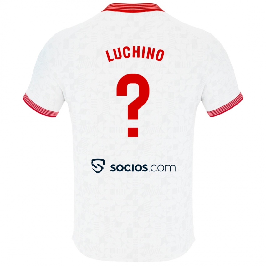 Kinder Lorenzo Luchino #0 Weiß Heimtrikot Trikot 2023/24 T-Shirt Schweiz
