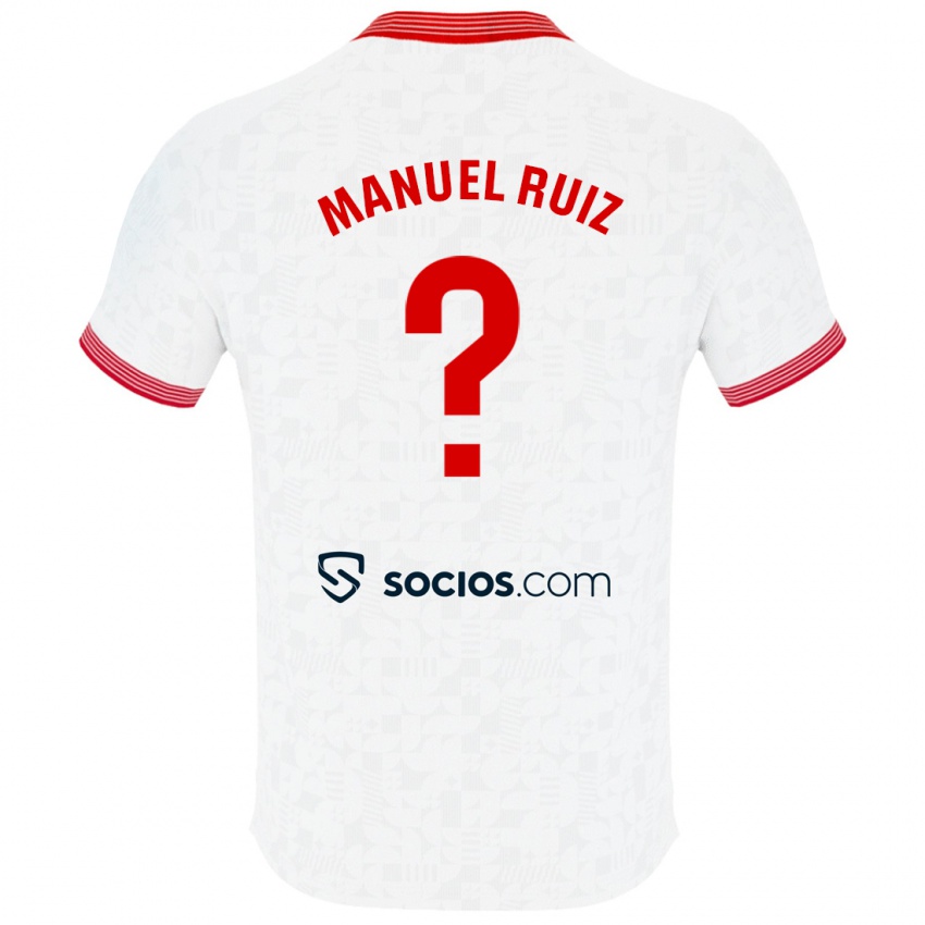 Enfant Maillot José Manuel Ruiz #0 Blanc Tenues Domicile 2023/24 T-Shirt Suisse