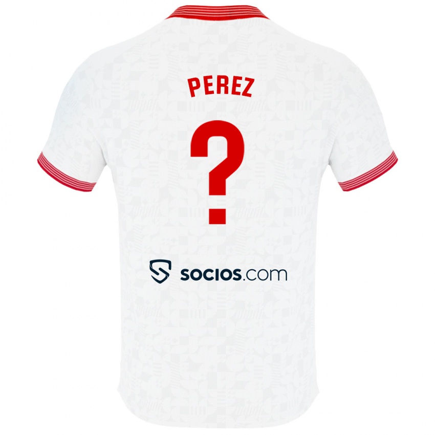 Kinder Adrián Pérez #0 Weiß Heimtrikot Trikot 2023/24 T-Shirt Schweiz