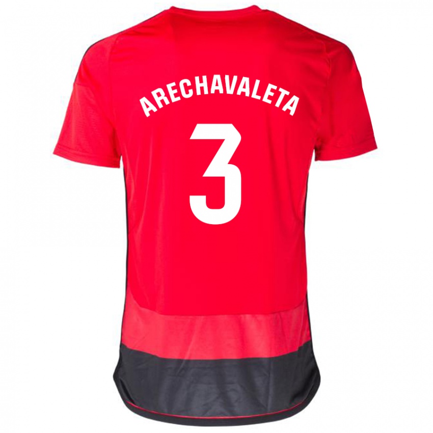 Kinder Jorge Arechavaleta #3 Rot Schwarz Heimtrikot Trikot 2023/24 T-Shirt Schweiz
