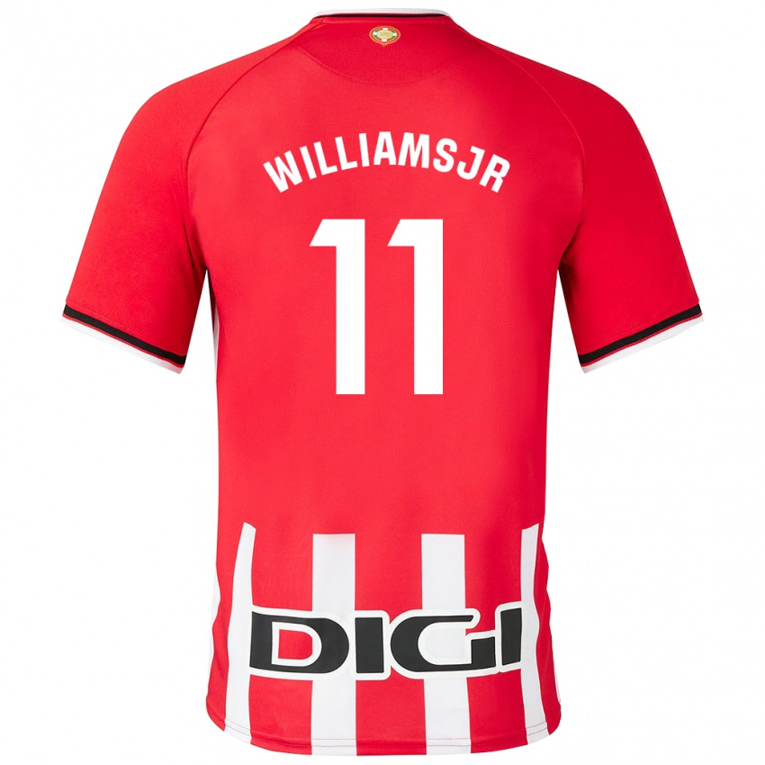 Enfant Maillot Nico Williams #11 Rouge Tenues Domicile 2023/24 T-Shirt Suisse