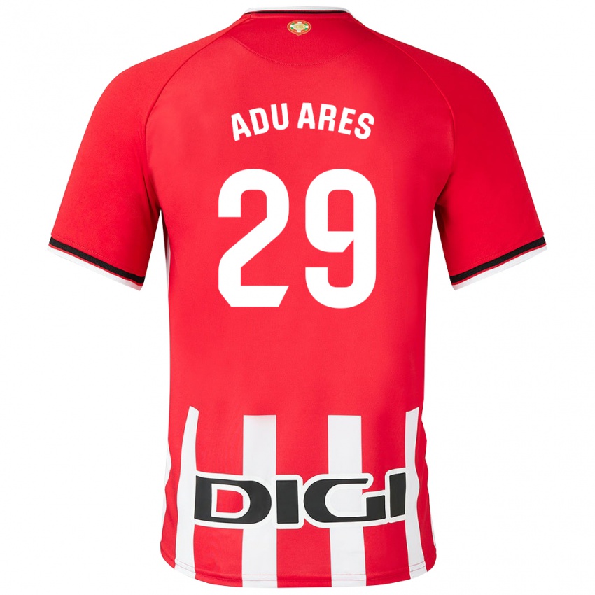 Enfant Maillot Adu Ares #29 Rouge Tenues Domicile 2023/24 T-Shirt Suisse