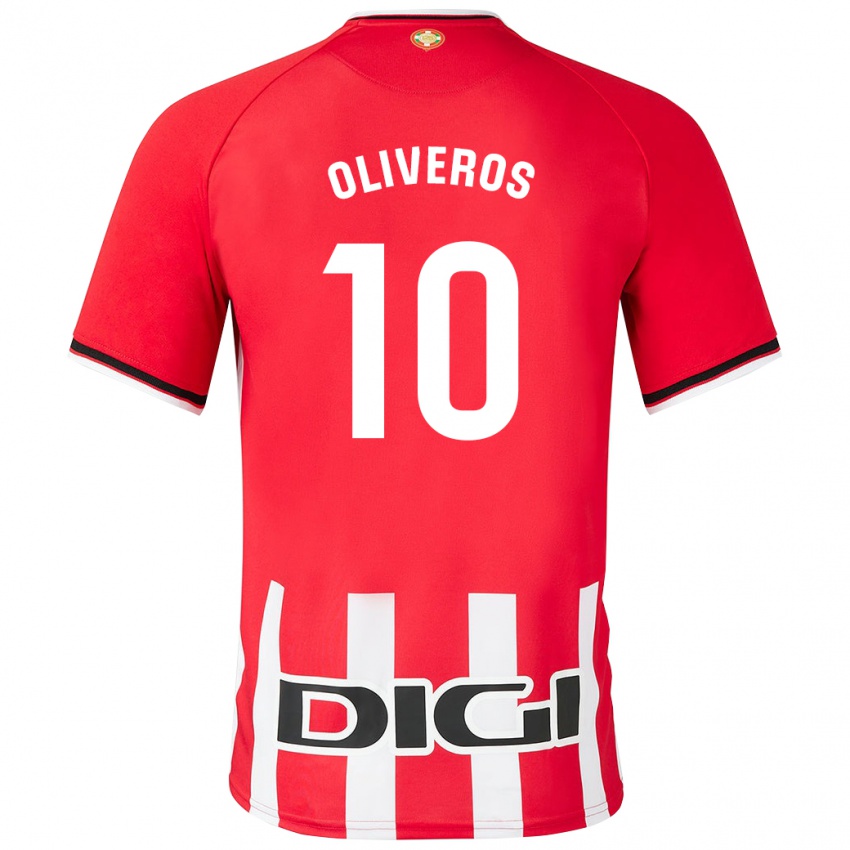 Enfant Maillot Aimar Oliveros #10 Rouge Tenues Domicile 2023/24 T-Shirt Suisse