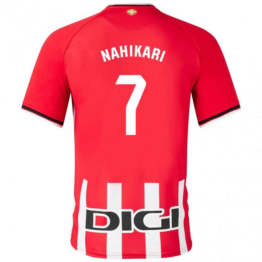 Enfant Maillot Nahikari Garcia Perez #7 Rouge Tenues Domicile 2023/24 T-Shirt Suisse