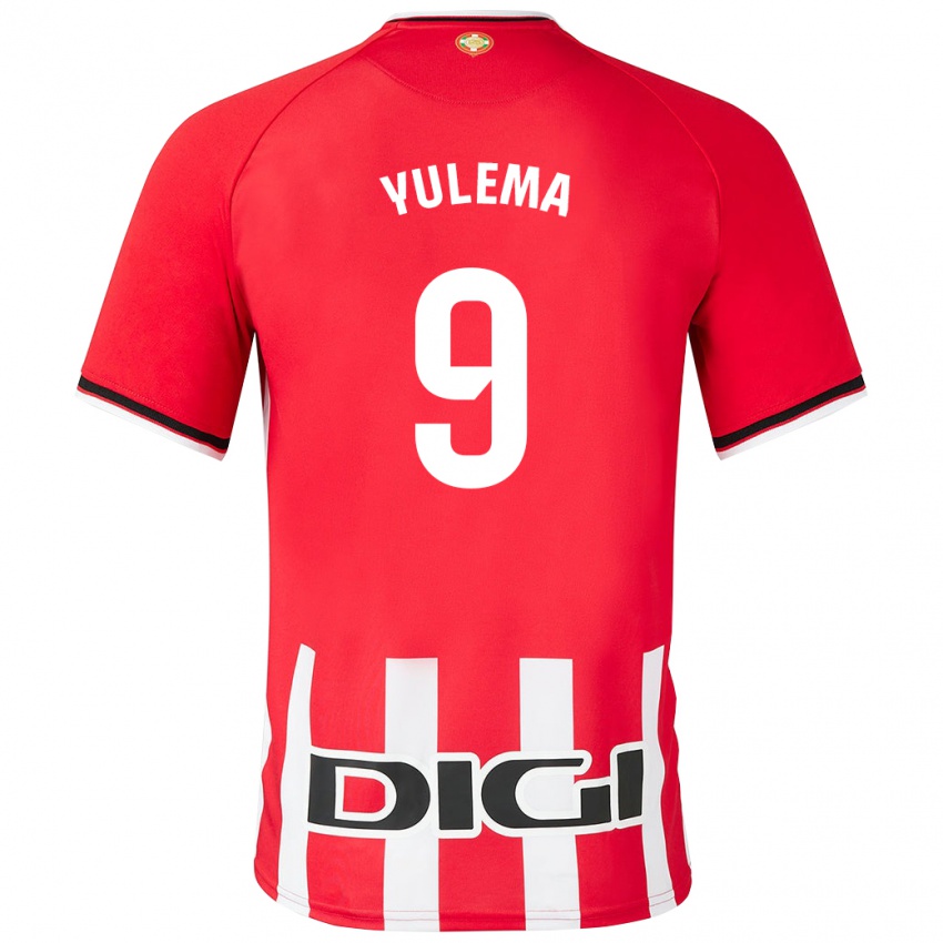 Enfant Maillot Yulema Corres Somovilla #9 Rouge Tenues Domicile 2023/24 T-Shirt Suisse