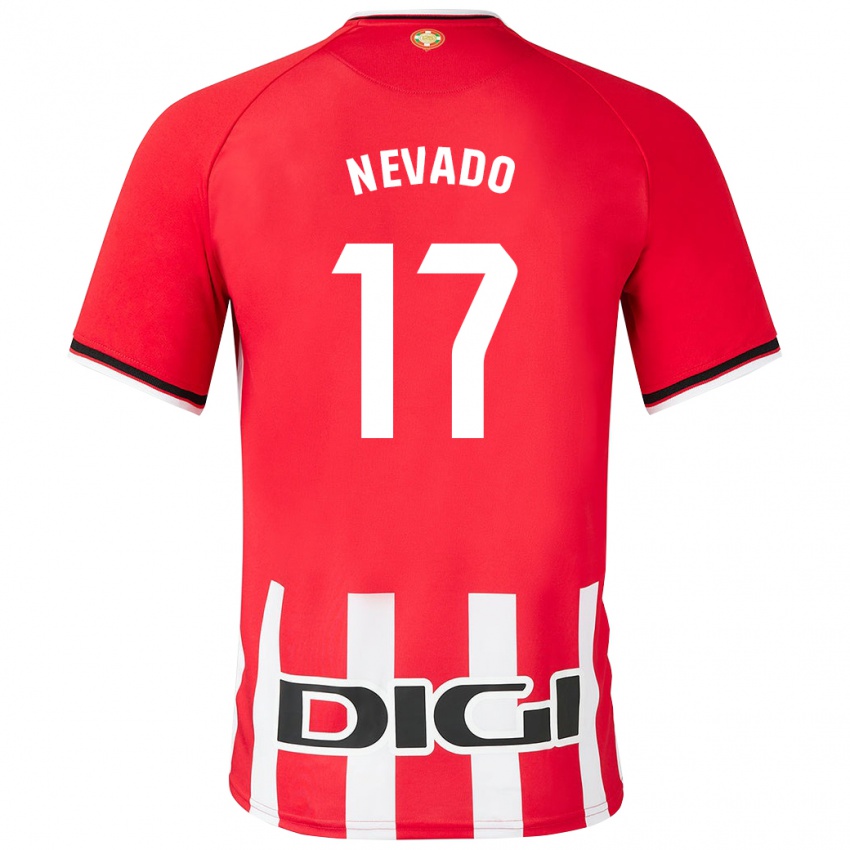 Enfant Maillot Nerea Nevado Gómez #17 Rouge Tenues Domicile 2023/24 T-Shirt Suisse