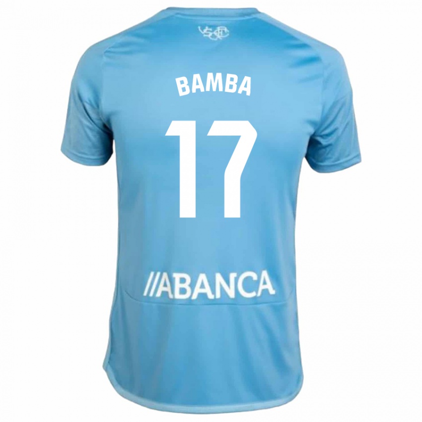 Enfant Maillot Jonathan Bamba #17 Bleu Tenues Domicile 2023/24 T-Shirt Suisse