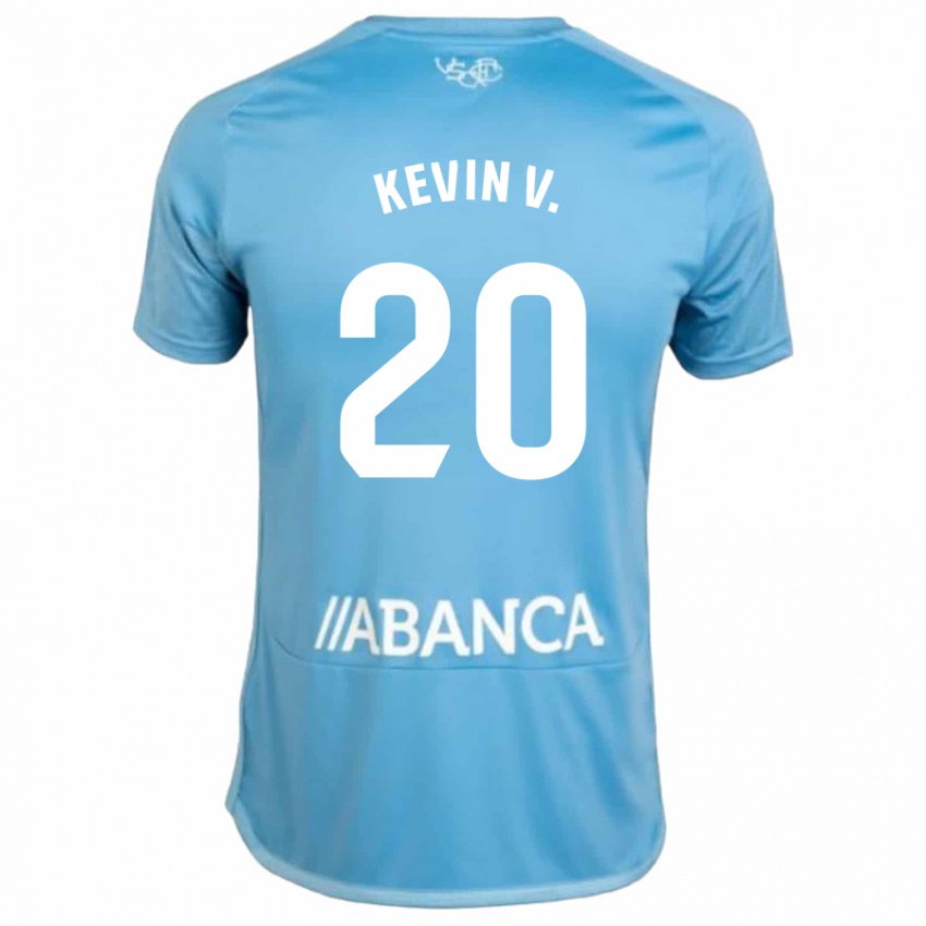 Enfant Maillot Kevin Vázquez #20 Bleu Tenues Domicile 2023/24 T-Shirt Suisse