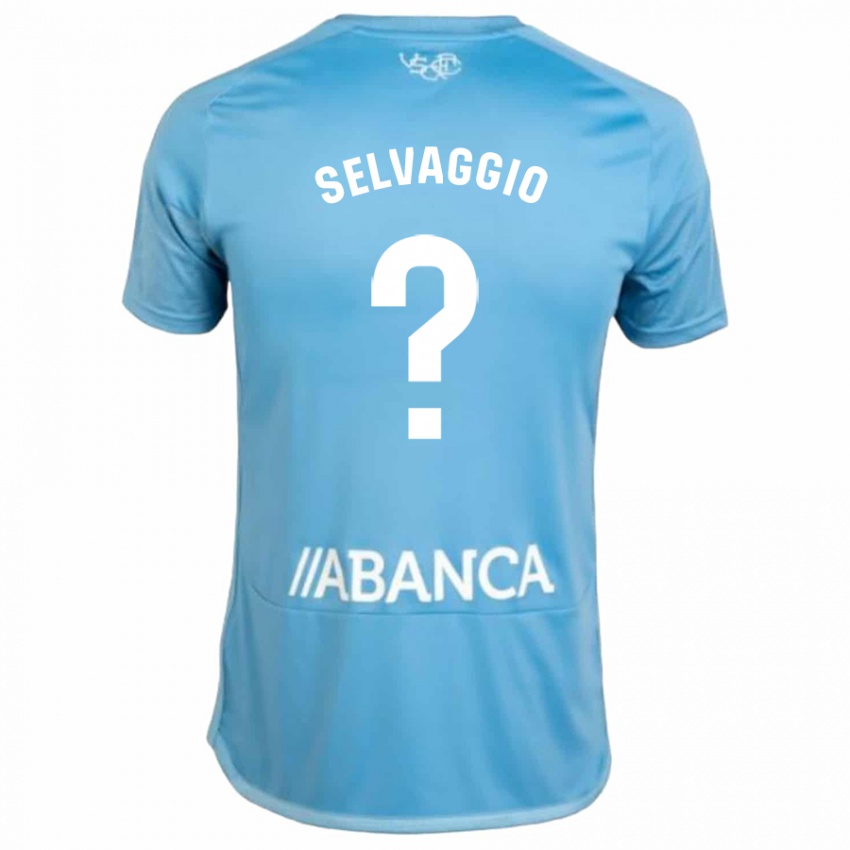 Enfant Maillot Nico Selvaggio #0 Bleu Tenues Domicile 2023/24 T-Shirt Suisse