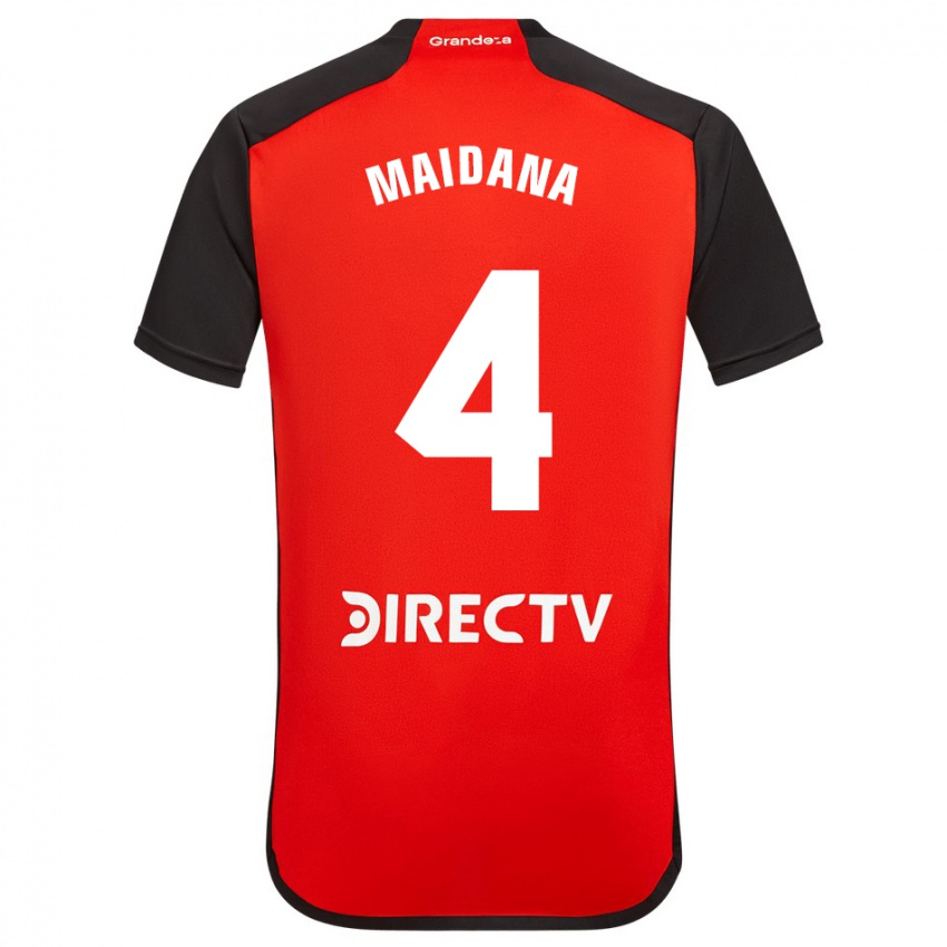 Enfant Maillot Jonatan Maidana #4 Rouge Tenues Extérieur 2023/24 T-Shirt Suisse