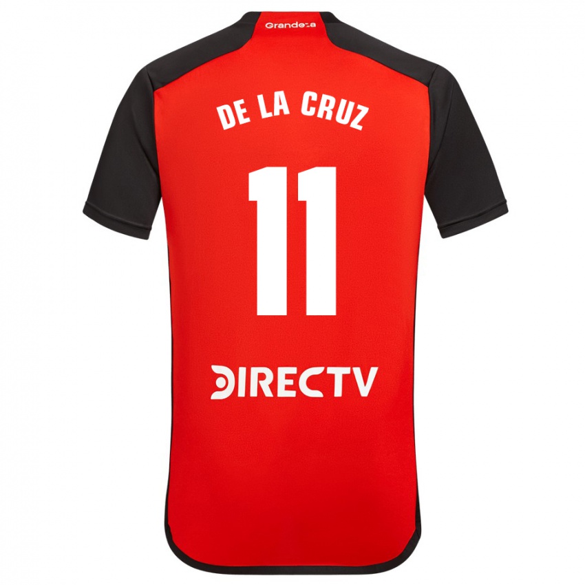 Enfant Maillot Nicolas De La Cruz #11 Rouge Tenues Extérieur 2023/24 T-Shirt Suisse